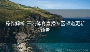 操作解析-开云体育直播专区频道更新预告