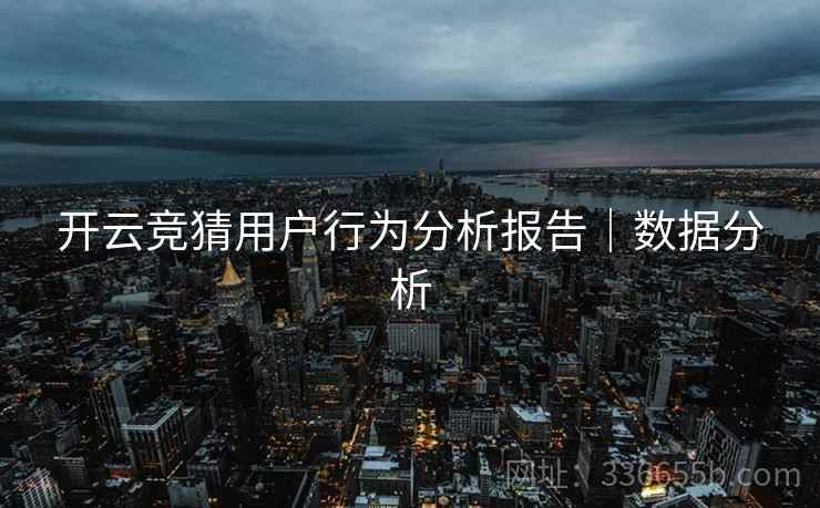 开云竞猜用户行为分析报告｜数据分析