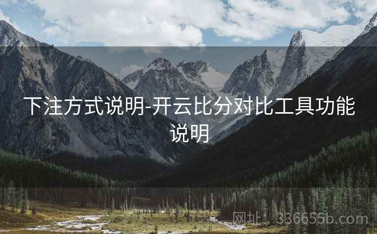 下注方式说明-开云比分对比工具功能说明